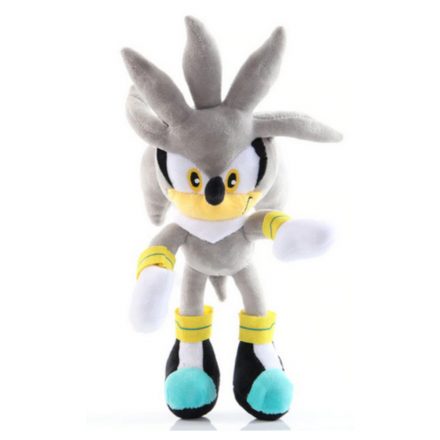 28 cm-es szürke plüss figura - Sonic - ÚJ