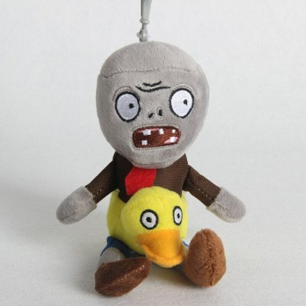 Kacsás úszógumis zombi plüss figura, kulcstartós, 20 cm - Plants vs. Zombies - ÚJ