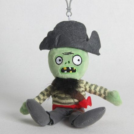 Kalóz zombi plüss figura, kulcstartós, 20 cm - Plants vs. Zombies - ÚJ