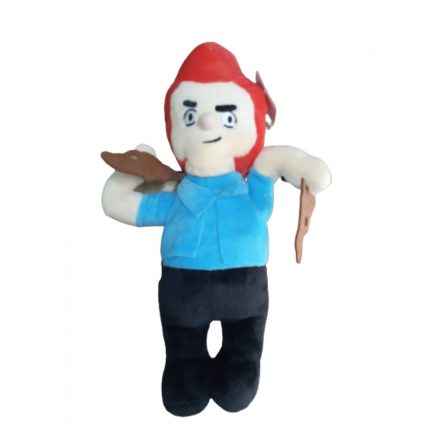 25 cm-es kék ruhás plüss figura - Colt - Brawl Stars - ÚJ