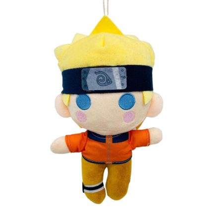 22 cm-es fekete fejpántos szőke plüss figura - Naruto - ÚJ