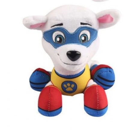 20 cm-es plüss, fehér szuperhős kutya, Apollo - Paw Patrol - Mancs Őrjárat - ÚJ