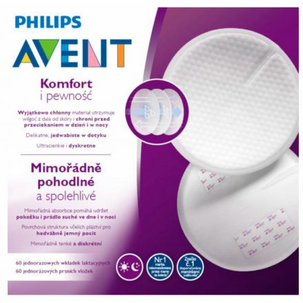 Philips Avent eldobható melltartóbetét nappali 60 db