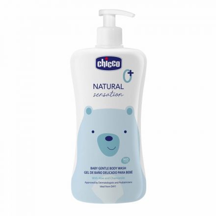 Gyengéd babafürdető 500 ml Natural Sensation Aloe és Kamilla kivonattal - Chicco