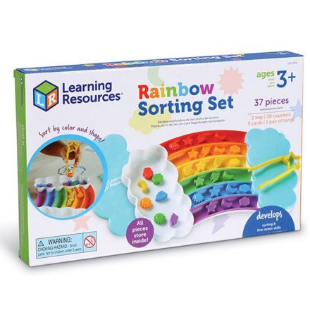 Szivárvány szortírozó játék - Rainbow Sorting Set - Learning Resources