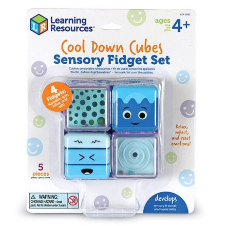 5582 - Stresszoldó kockák - Cool Down Sensory Cubes Sensory Fidget Set - Learning Resources