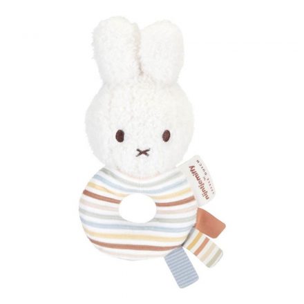 Little Dutch Miffy plüss csörgő- Vintage csíkos