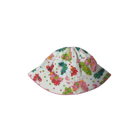 44 cm-es fejre fehér lepkés nyári kalap