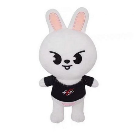 20 cm-es fehér nyuszi plüss figura - Skzoo - Stray Kids - Leebit - ÚJ