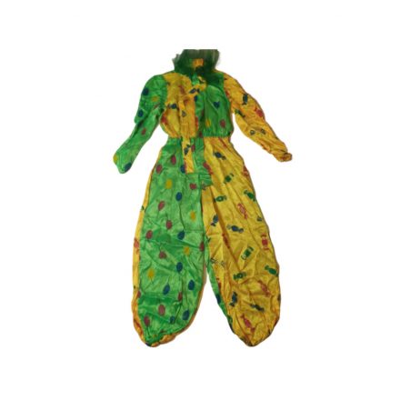 10-12 évesre sárga-zöld lufis bohóc ruha
