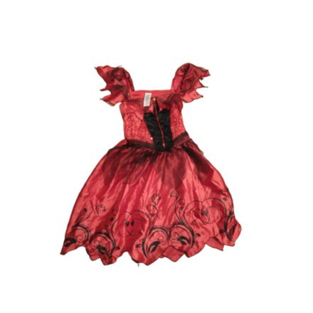 9-10évesre piros-fekete halloween jelmezruha, boszorkányruha - Tesco