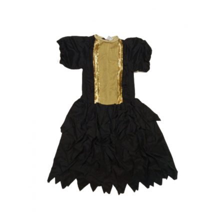 7-8 évesre fekete-arany jelmezruha (Halloween)