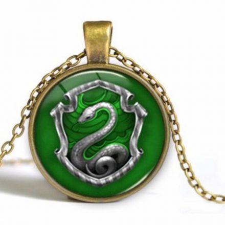 Bronz nyaklánc kígyós medállal - Mardekár - Harry Potter - ÚJ