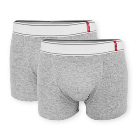 Dressa 133 pamut férfi boxer short - melírszürke - 2db