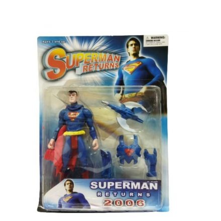 Kék figura kiegészítőkkel, akciófigura - Superman - ÚJ