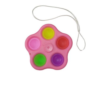 Pop-it és fidget spinner egyben - rózsaszín, kis méretű - ÚJ