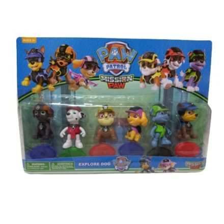 Paw Patrol figurák, 6 db egyben - Mancs őrjárat - ÚJ