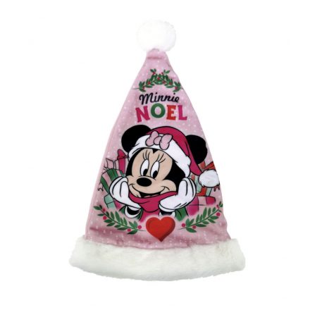 Disney Minnie Noel mikulás sapka 37 cm - ÚJ