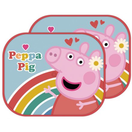 Peppa malac Rainbow napellenző ablakra 2 db-os - ÚJ