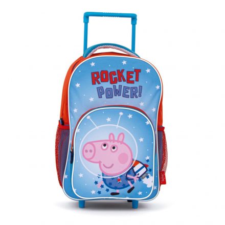 Peppa malac Rocket gurulós ovis hátizsák, táska 36 cm - ÚJ