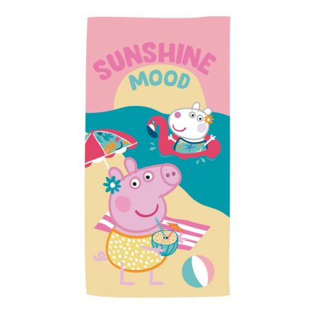 Peppa malac Sunshine fürdőlepedő, strand törölköző 70x140cm (Fast Dry) - ÚJ