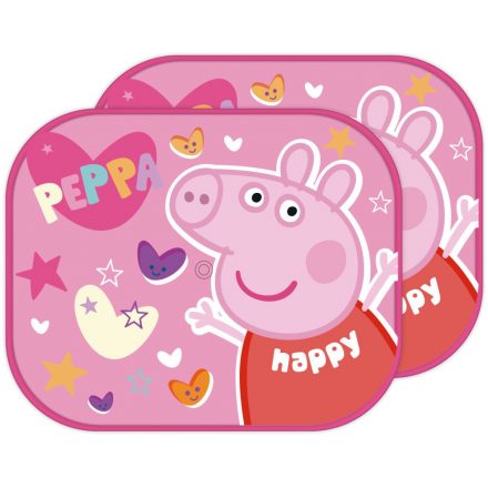 Peppa malac Happy napellenző ablakra 2 db-os - ÚJ