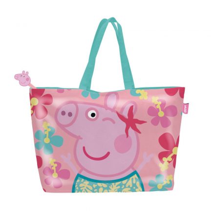 Peppa malac Flower strand táska 48 cm - ÚJ