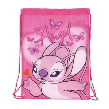 Disney Lilo és Stitch, A csillagkutya Pink Angel sporttáska, tornazsák 44 cm - ÚJ