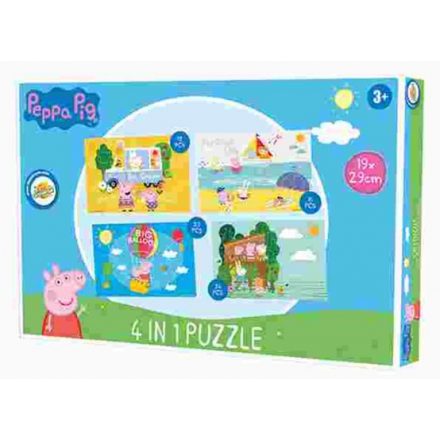 Peppa malac puzzle 4 az 1ben - ÚJ