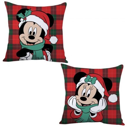 Disney Minnie, Mickey Winter karácsonyi párna, díszpárna 35x35 cm - ÚJ