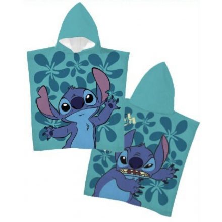 Disney Lilo és Stitch, A csillagkutya Little Mischief strand törölköző poncsó 55x110 cm (Fast Dry) - ÚJ