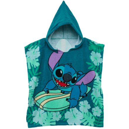 Disney Lilo és Stitch, A csillagkutya Surf strand törölköző poncsó 60x120 cm - ÚJ