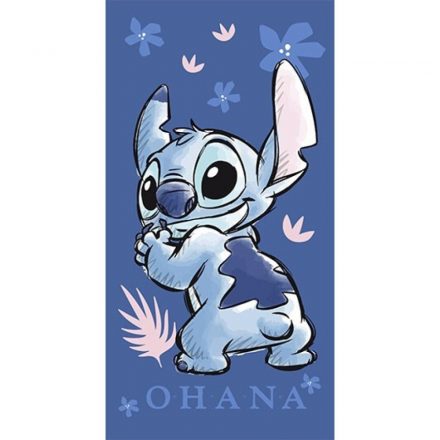 Disney Lilo és Stitch, A csillagkutya Ohana fürdőlepedő, strand törölköző 70x140cm (Fast Dry) - ÚJ