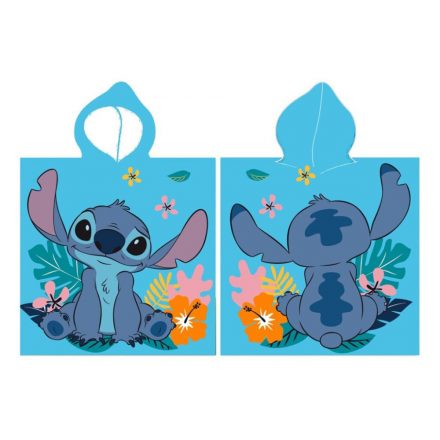 Disney Lilo és Stitch, A csillagkutya Listening Ears strand törölköző poncsó 55x110 cm (Fast Dry) - ÚJ