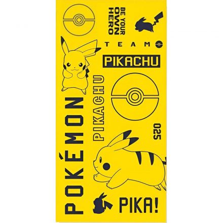 Pokémon Pika fürdőlepedő, strand törölköző 70x140cm - ÚJ