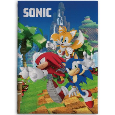 Sonic a sündisznó Speedy Dreams polár takaró 100x140cm - ÚJ