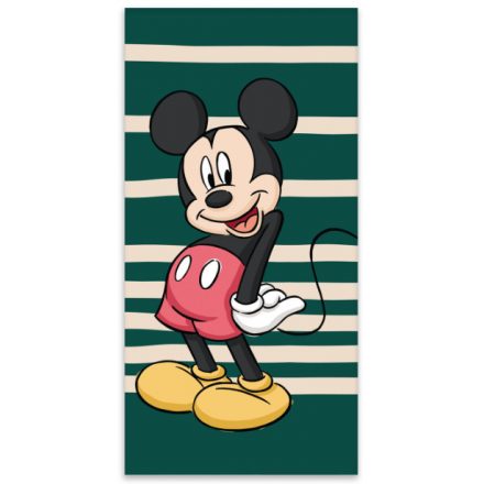 Disney Mickey Green fürdőlepedő, strand törölköző 60x120cm - ÚJ