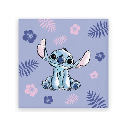 Disney Lilo és Stitch, A csillagkutya Purple kéztörlő, arctörlő, törölköző 30x30cm - ÚJ