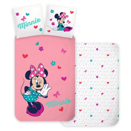 Disney Minnie Whisper ágyneműhuzat 140×200cm, 70×90 cm - ÚJ