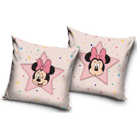 Disney Minnie Star párnahuzat 40x40 cm Velúr - ÚJ