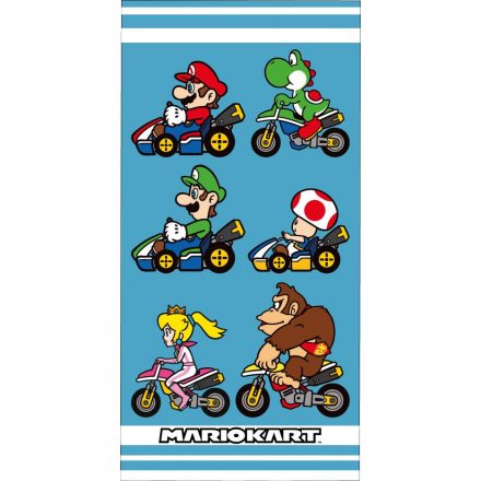 Super Mario Mariokart fürdőlepedő, strand törölköző 70x140cm - ÚJ