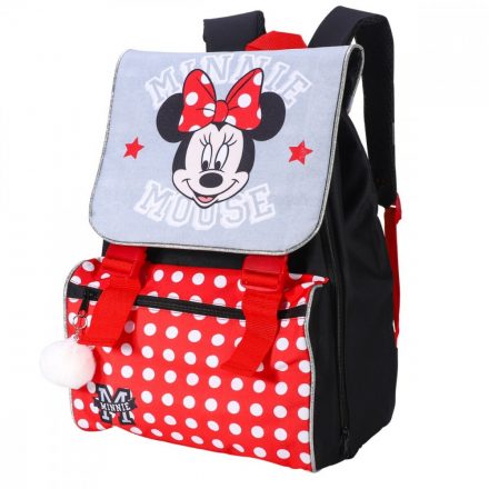 Disney Minnie iskolatáska, táska Pomponnal, 42 cm - ÚJ