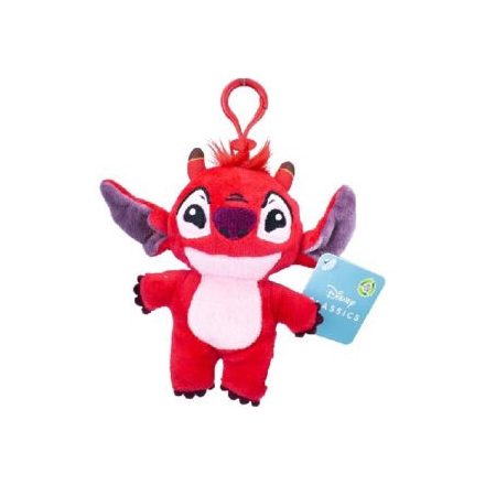 Disney Lilo és Stitch, A csillagkutya Leroy 2D plüss figura akasztóval 14 cm