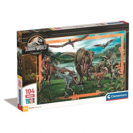 Jurassic World Predator-Prey 104 db-os maxi puzzle Clementoni - ÚJ