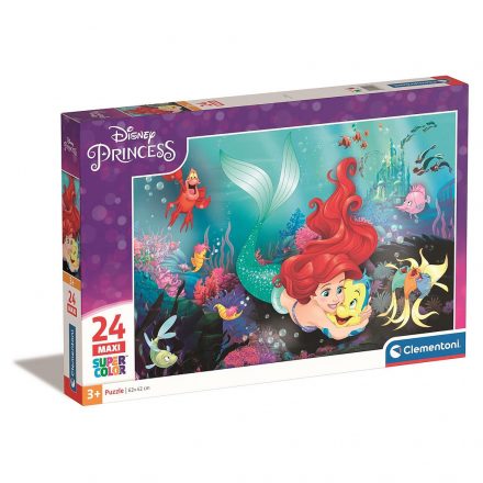 Disney Hercegnők Ariel 24 db-os maxi puzzle Clementoni - ÚJ