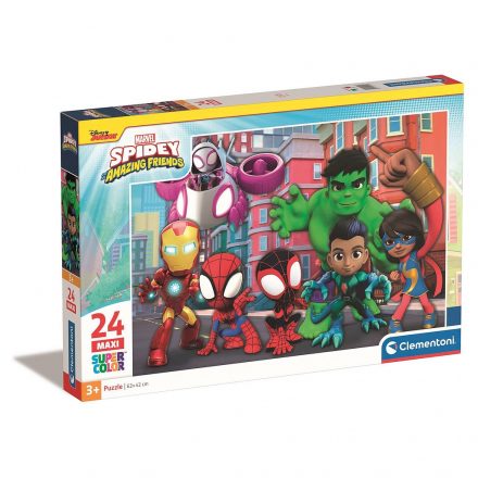 Pókember Spidey Friends 24 db-os maxi puzzle Clementoni - ÚJ