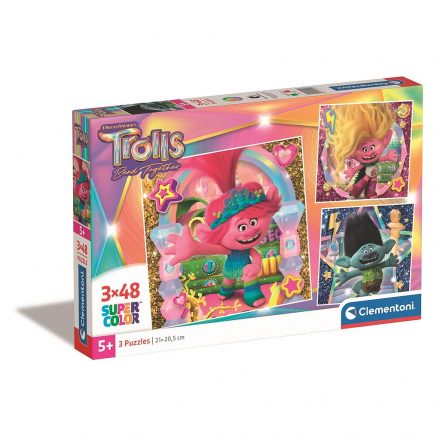 Trollok Band Together 3x48 db-os puzzle Clementoni