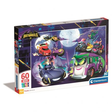 Batman Batwheels 60 db-os maxi puzzle Clementoni - ÚJ