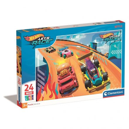 Hot Wheels Fire Track 24 db-os maxi puzzle Clementoni - ÚJ