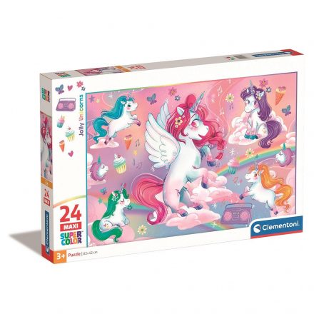 Unikornis Jolly 24 db-os maxi puzzle Clementoni - ÚJ